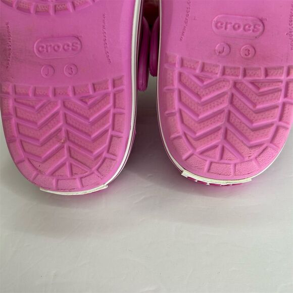 Crocs Crocband Girls Size 3 Pink Clogs Sandals Casual Shoes - Picture 10 of 11